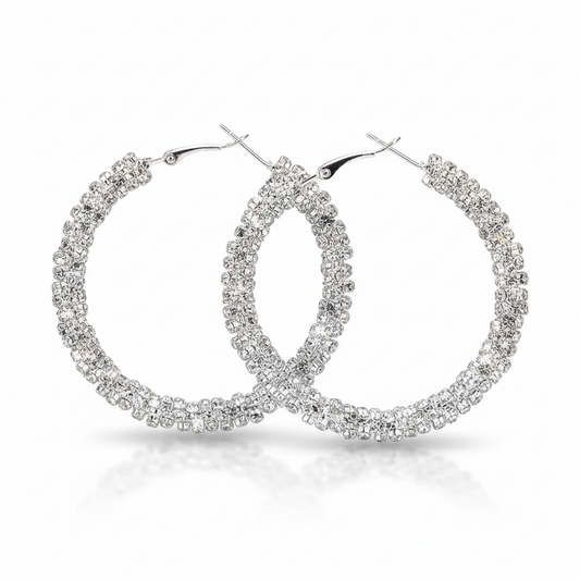 Rhinestone Hoop Sparkle