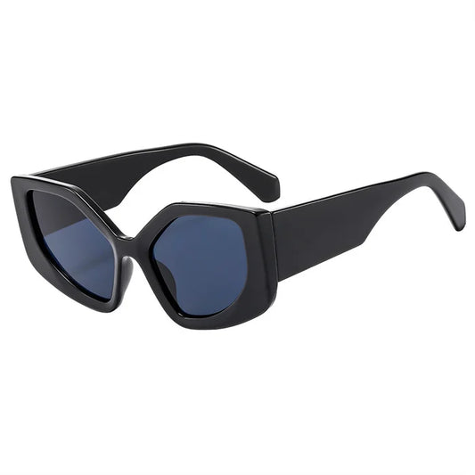 Runway Rainbow Sunglasses – Irregular Polygonal Frames with UV400 Protection, Bold Y2K Statement for Women