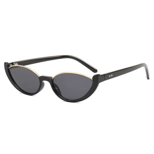 Superhot Eyewear 58000 – Retro Small Oval Sunglasses for Women, Vintage 90s Y2K Style Fashion Shades with UV400 Protection