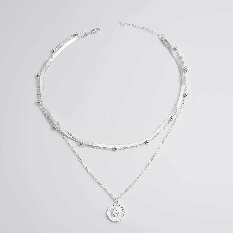 Sterling Silver Layer Necklace