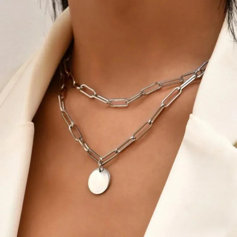 Sterling Silver Layer Necklace