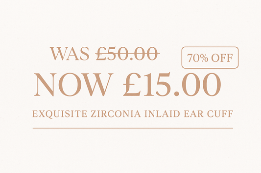 Banner promocional mostrando desconto de £50 para £15